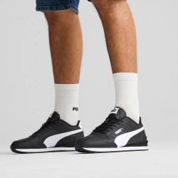 Buty męskie PUMA ST Runner v4 L 399068 01 czarne sneakersy skórzane