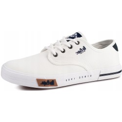 Półtrampki męskie Lee Cooper LCW-26-02-4086MC białe z granatowymi detalami