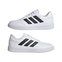 Buty męskie adidas Courtclock IF4033 białe z czarnymi paskami