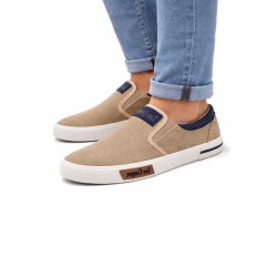 Męskie półtrampki Lee Cooper LCW-26-02-4089M beżowe widok z boku