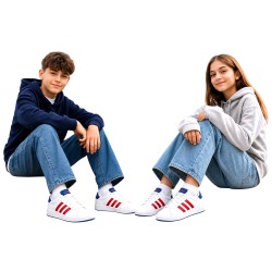 adidas KI7198 GRAND COURT 3.0 J – młodzieżowe buty sportowe inspirowane klasyką